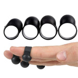 Maxbell 4x Steel Tongue Drum Finger Picks, Silicone Knocking Finger Sleeves Handpan