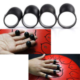 Maxbell 4x Steel Tongue Drum Finger Picks, Silicone Knocking Finger Sleeves Handpan