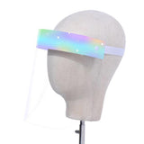 Maxbell Safety Full Face Shield Child Washable Protect Cover Face Mask Visor Rainbow