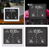 Maxbell Desktop Wall Digital LCD Shower Clock Humidity Temperature LCD Display White
