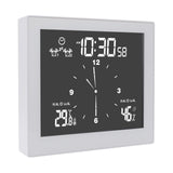 Maxbell Desktop Wall Digital LCD Shower Clock Humidity Temperature LCD Display White