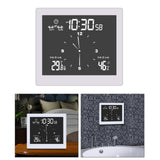 Maxbell Desktop Wall Digital LCD Shower Clock Humidity Temperature LCD Display White