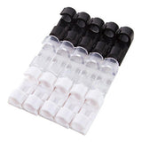 Maxbell 20x Cable Clips Cable Management Organizer Self Adhesive Cord Holder Black