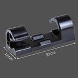 Maxbell 20x Cable Clips Cable Management Organizer Self Adhesive Cord Holder Black