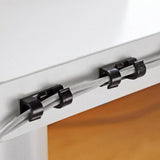 Maxbell 20x Cable Clips Cable Management Organizer Self Adhesive Cord Holder Black