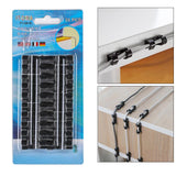 Maxbell 20x Cable Clips Cable Management Organizer Self Adhesive Cord Holder Black