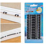 Maxbell 20x Cable Clips Cable Management Organizer Self Adhesive Cord Holder Black