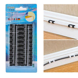 Maxbell 20x Cable Clips Cable Management Organizer Self Adhesive Cord Holder Black