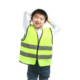 Maxbell KIDS HIGH VISIBILITY HI VIZ VEST YELLOW GREEN REFLECTIVE SAFETY VEST