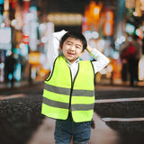 Maxbell KIDS HIGH VISIBILITY HI VIZ VEST YELLOW GREEN REFLECTIVE SAFETY VEST