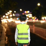 Maxbell KIDS HIGH VISIBILITY HI VIZ VEST YELLOW GREEN REFLECTIVE SAFETY VEST