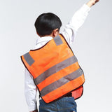 Maxbell Hi Vis Child Safety Reflective Vest Waistcoat Traffic Work Cycling Clothes orange