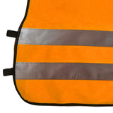 Maxbell Hi Vis Child Safety Reflective Vest Waistcoat Traffic Work Cycling Clothes orange