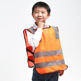 Maxbell Hi Vis Child Safety Reflective Vest Waistcoat Traffic Work Cycling Clothes orange