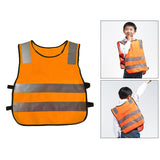 Maxbell Hi Vis Child Safety Reflective Vest Waistcoat Traffic Work Cycling Clothes orange