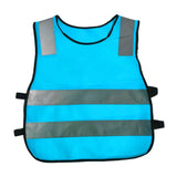 Maxbell Hi Vis Child Safety Reflective Vest Waistcoat Traffic Work Cycling Clothes blue