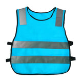 Maxbell Hi Vis Child Safety Reflective Vest Waistcoat Traffic Work Cycling Clothes blue