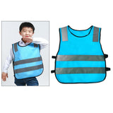 Maxbell Hi Vis Child Safety Reflective Vest Waistcoat Traffic Work Cycling Clothes blue