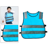 Maxbell Hi Vis Child Safety Reflective Vest Waistcoat Traffic Work Cycling Clothes blue