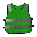 Maxbell Hi Vis Child Safety Reflective Vest Waistcoat Traffic Work Cycling Clothes green