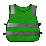 Maxbell Hi Vis Child Safety Reflective Vest Waistcoat Traffic Work Cycling Clothes green