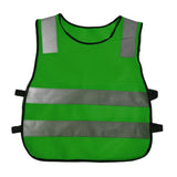 Maxbell Hi Vis Child Safety Reflective Vest Waistcoat Traffic Work Cycling Clothes green