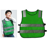 Maxbell Hi Vis Child Safety Reflective Vest Waistcoat Traffic Work Cycling Clothes green