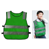 Maxbell Hi Vis Child Safety Reflective Vest Waistcoat Traffic Work Cycling Clothes green