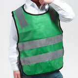 Maxbell Hi Vis Child Safety Reflective Vest Waistcoat Traffic Work Cycling Clothes green