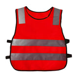 Maxbell Hi Vis Child Safety Reflective Vest Waistcoat Traffic Work Cycling Clothes red