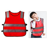 Maxbell Hi Vis Child Safety Reflective Vest Waistcoat Traffic Work Cycling Clothes red