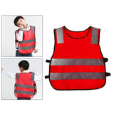 Maxbell Hi Vis Child Safety Reflective Vest Waistcoat Traffic Work Cycling Clothes red