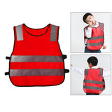 Maxbell Hi Vis Child Safety Reflective Vest Waistcoat Traffic Work Cycling Clothes red