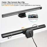Maxbell Laptop Screen Light LED Task Lamp LED Monitor Light USB Power Office Lamp