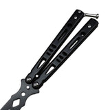 Maxbell Steel Butterfly Practice Knife Trainer Training Tool Portable Black