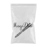 Maxbell Steel Butterfly Practice Knife Trainer Training Tool Portable Black