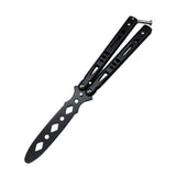 Maxbell Steel Butterfly Practice Knife Trainer Training Tool Portable Black