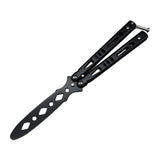 Maxbell Steel Butterfly Practice Knife Trainer Training Tool Portable Black
