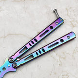 Maxbell Steel Butterfly Practice Knife Trainer Training Tool Portable Multicolor