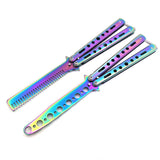 Maxbell Butterfly Knife Trainer Stainless Steel Martial Arts Practice Swords Style A