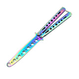 Maxbell Butterfly Knife Trainer Stainless Steel Martial Arts Practice Swords Style A