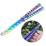 Maxbell Butterfly Knife Trainer Stainless Steel Martial Arts Practice Swords Style A
