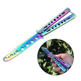 Maxbell Butterfly Knife Trainer Stainless Steel Martial Arts Practice Swords Style A