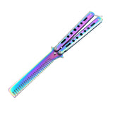 Maxbell Butterfly Knife Trainer Stainless Steel Martial Arts Practice Swords Style B
