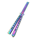 Maxbell Butterfly Knife Trainer Stainless Steel Martial Arts Practice Swords Style B