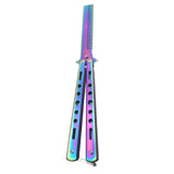 Maxbell Butterfly Knife Trainer Stainless Steel Martial Arts Practice Swords Style B