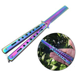 Maxbell Butterfly Knife Trainer Stainless Steel Martial Arts Practice Swords Style B