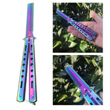 Maxbell Butterfly Knife Trainer Stainless Steel Martial Arts Practice Swords Style B