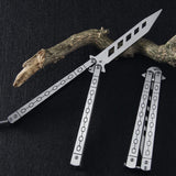 Maxbell Butterfly Knife Trainer Stainless Martial Arts Practice Swords Unsharpened