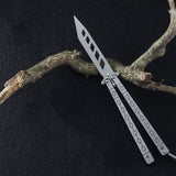 Maxbell Butterfly Knife Trainer Stainless Martial Arts Practice Swords Unsharpened